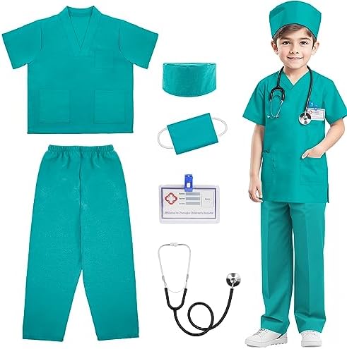 Personalized Kids Scrub Costume Dr or Nurse