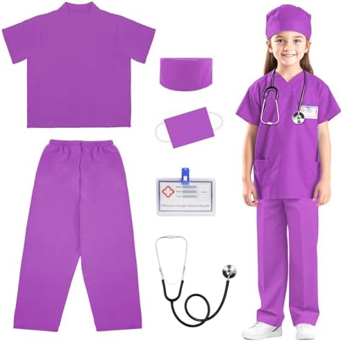 Personalized Kids Scrub Costume Dr or Nurse