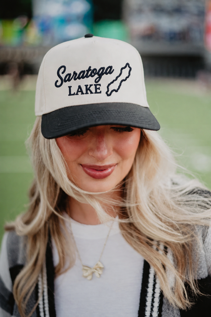 Embroidered Saratoga Lake Otto Cap