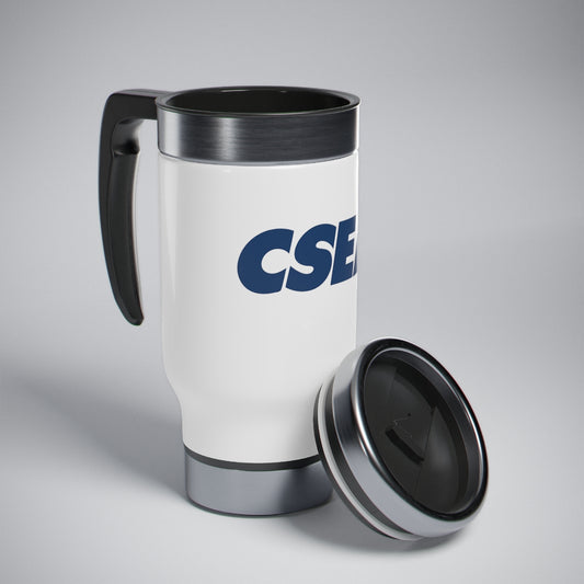 CSEA Stainless Steel Travel Mug with Handle, 14oz