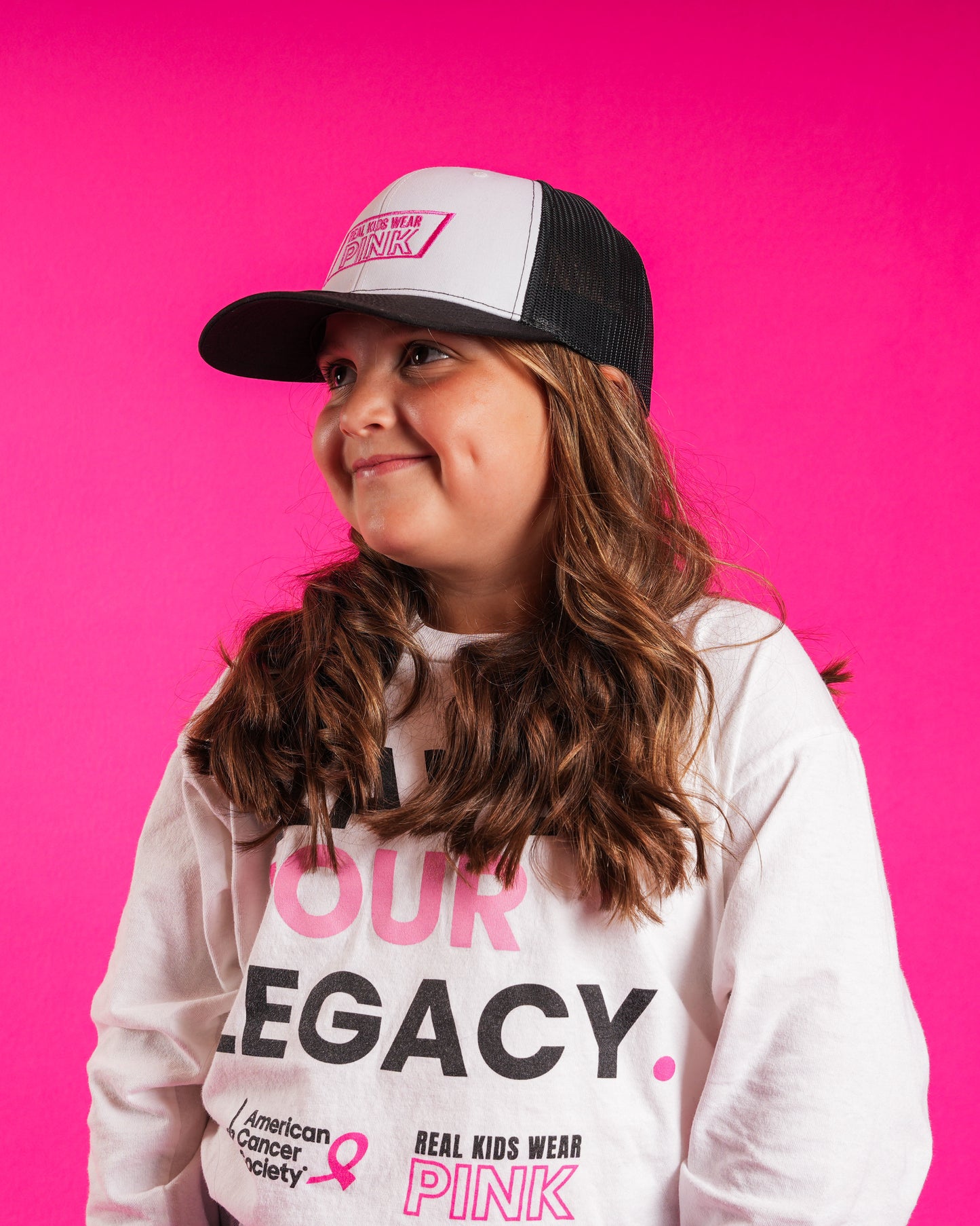 Real Kids Wear Pink Fight for the Future Embroidered Richardson Trucker Cap