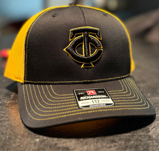 Wolfpack 3D Black/Gold Trucker Hat