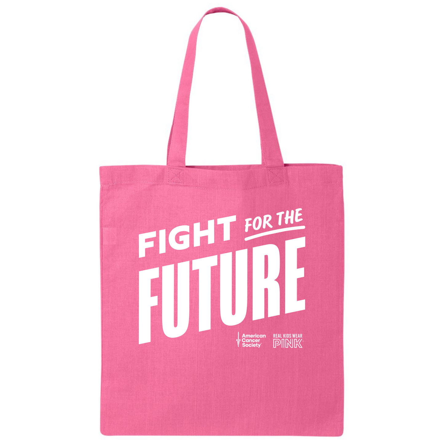 Real Kids Wear Pink Fight for the Future Canvas Tote Bag