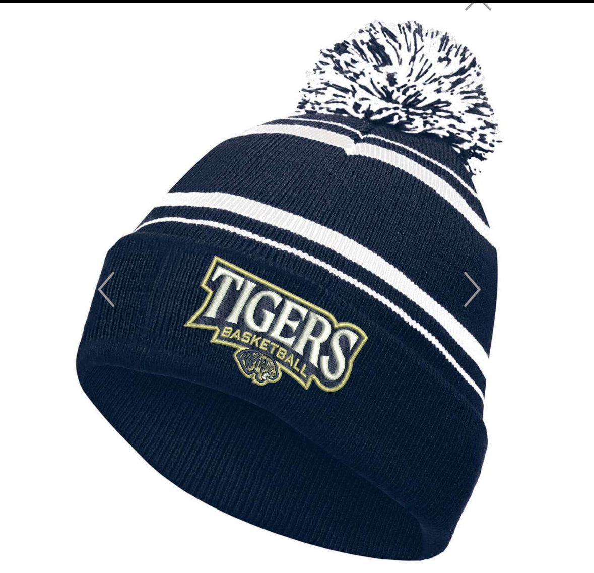 Cohoes Tigers Pom Beanie