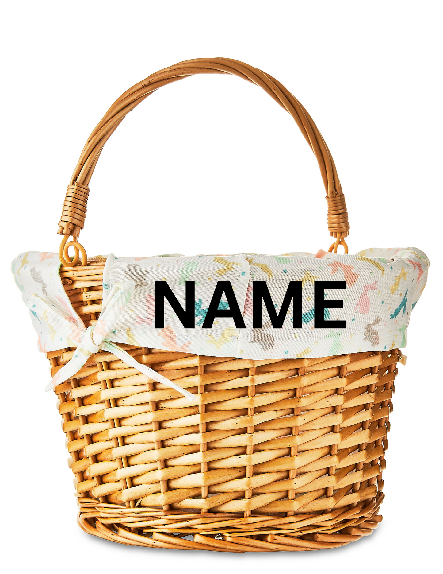 Personalized Embroidered Easter Basket Bunny Liner