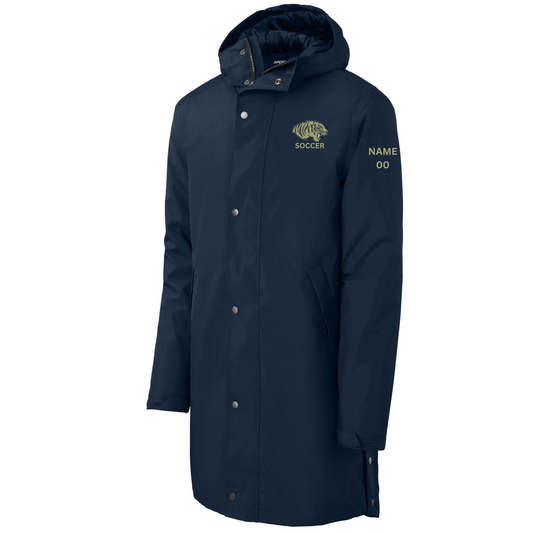 Embroidered Cohoes Tigers Soccer Sport-Tek Waterproof Insulated Sideline Parka