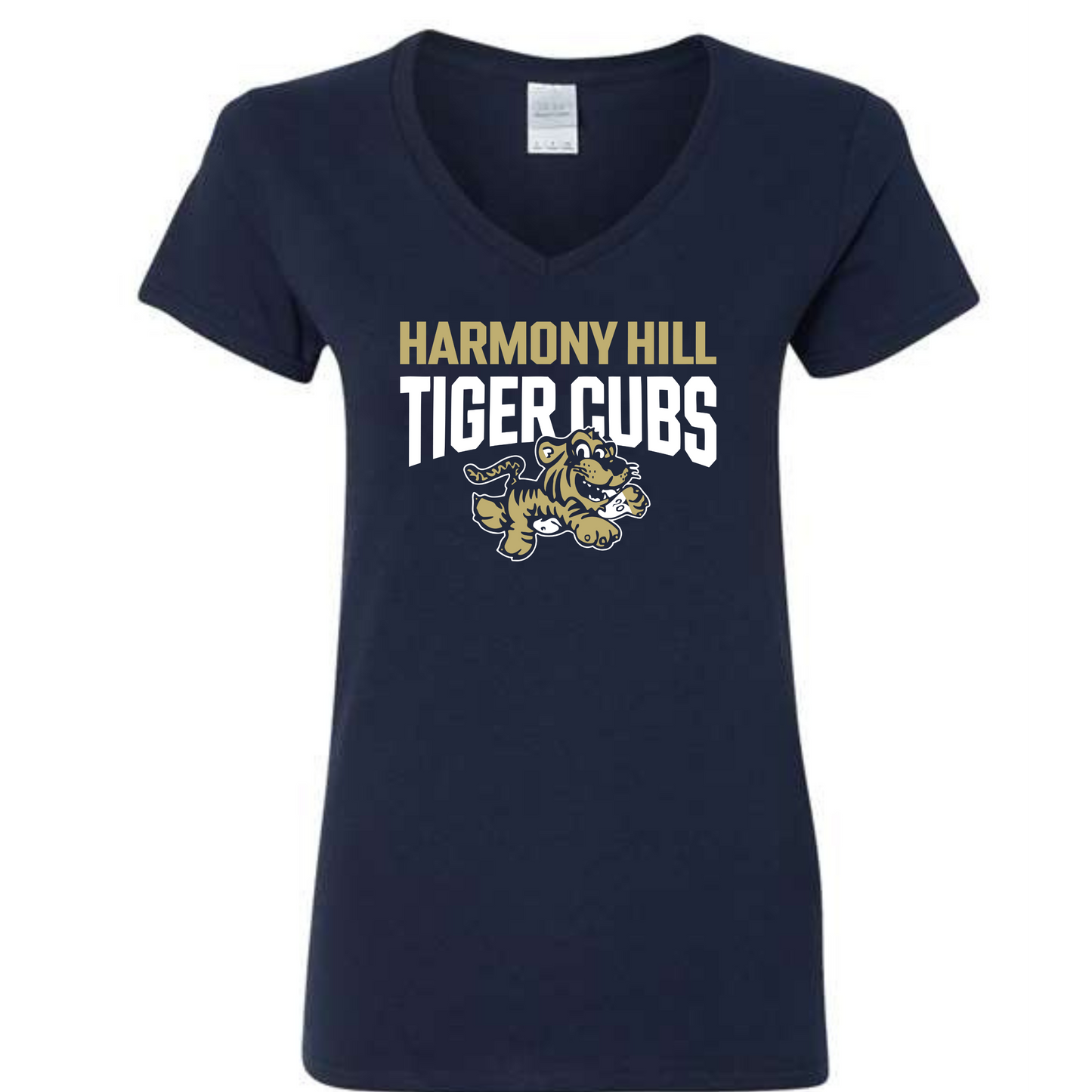 Harmony Hill Tiger Cubs Womens V-Neck T-Shirt