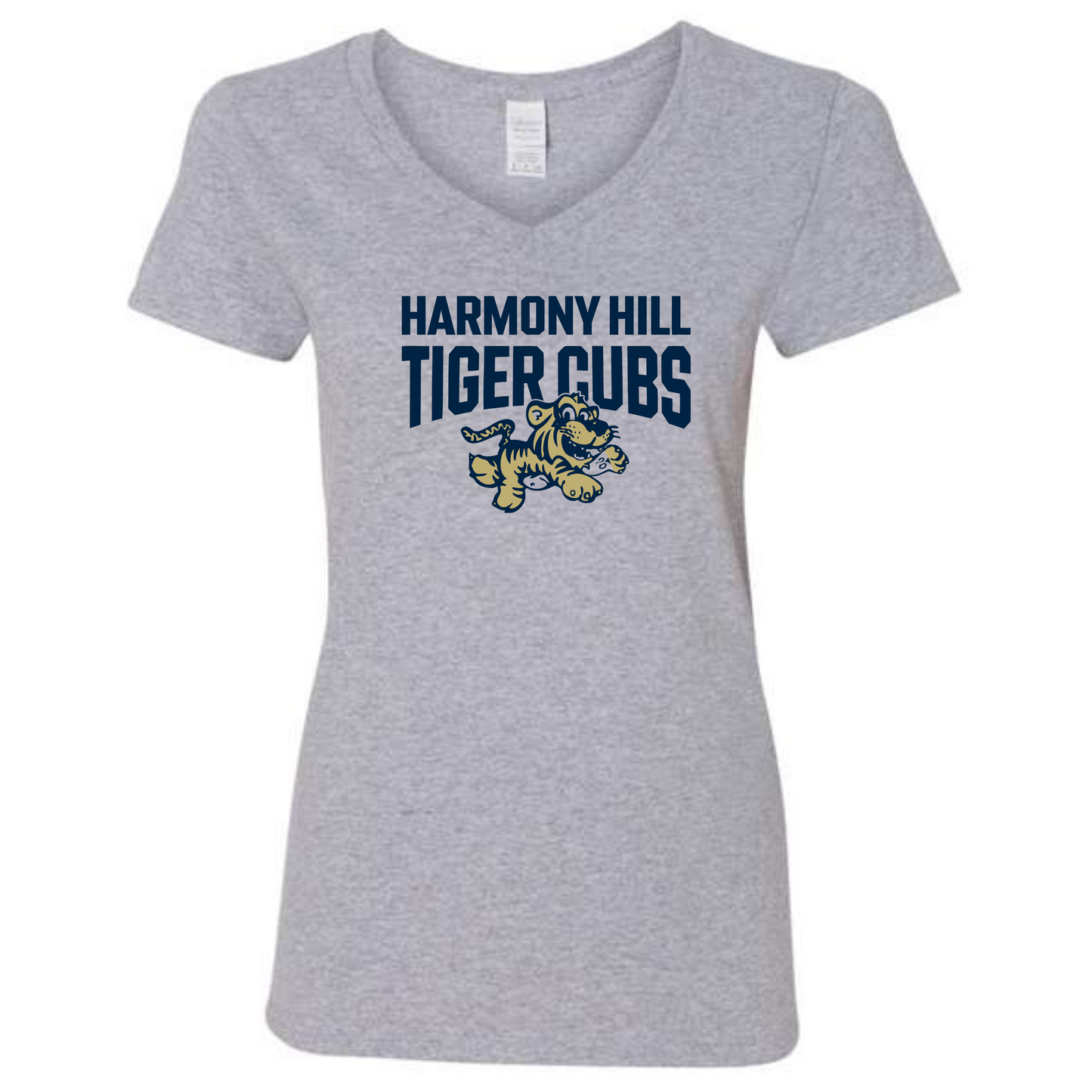 Harmony Hill Tiger Cubs Womens V-Neck T-Shirt