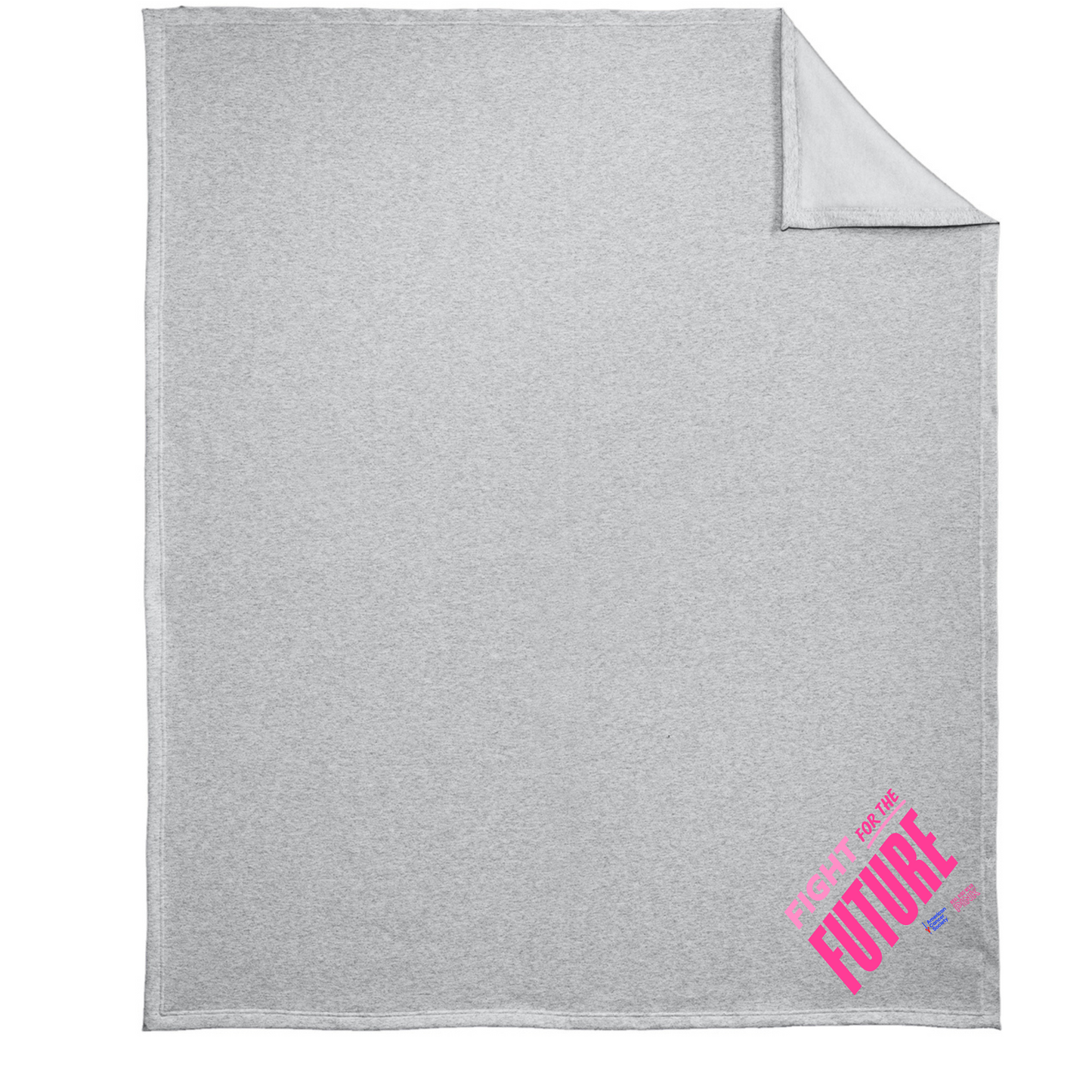 Real Kids Wear Pink Fight for the Future Fleece Sweatshirt Blanket