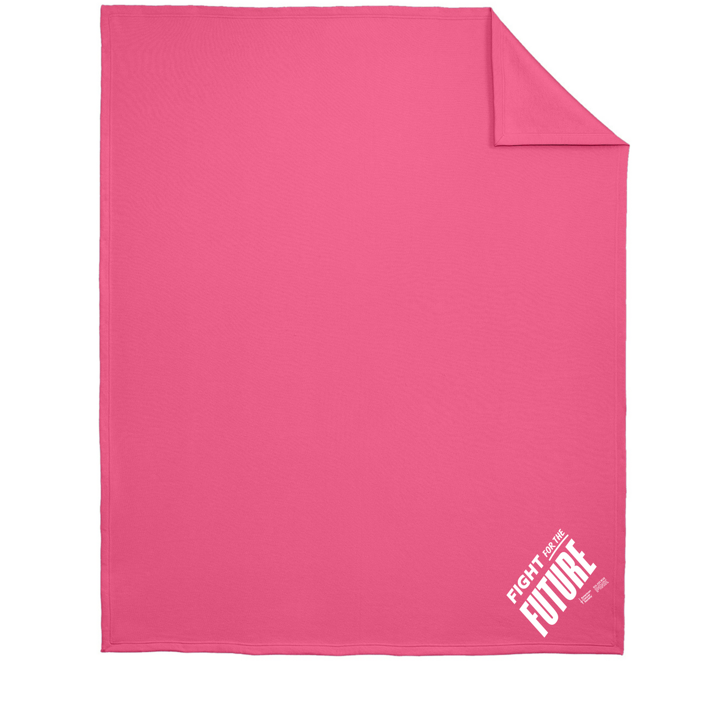 Real Kids Wear Pink Fight for the Future Fleece Sweatshirt Blanket