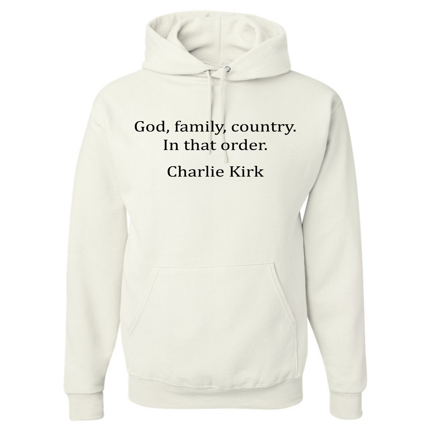 Charlie Kirk God Family Country Shirt Long Sleeve or Hoodie