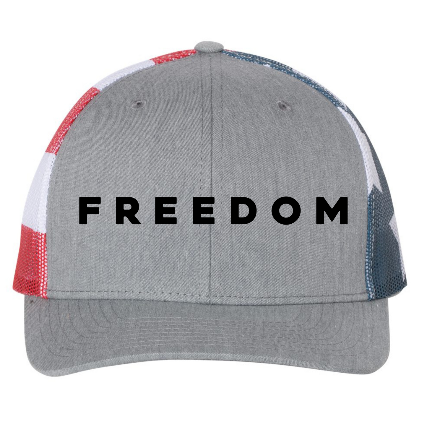 Embroidered Charlie Kirk FREEDOM Richardson Trucker Hat