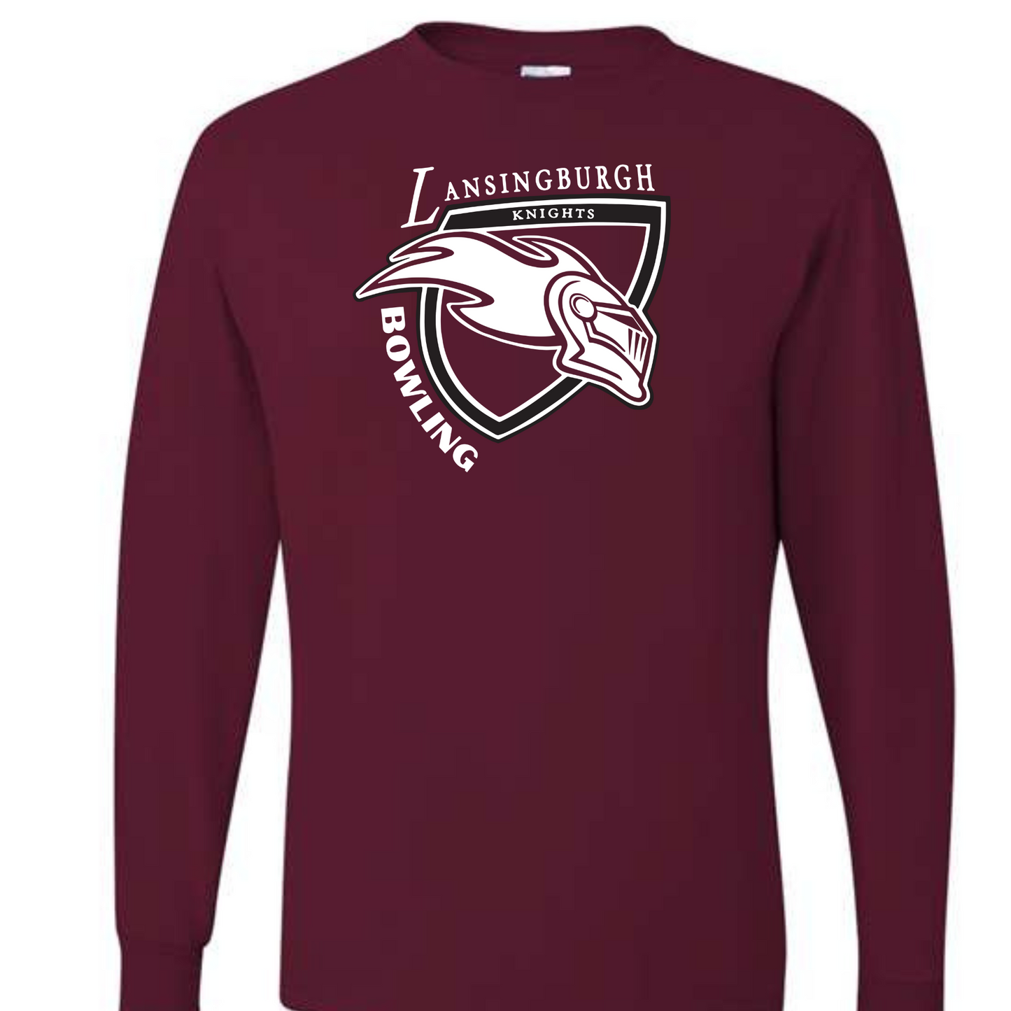 Be The Pressure Lansingburgh Knights Bowling T Shirt / Longsleeve T