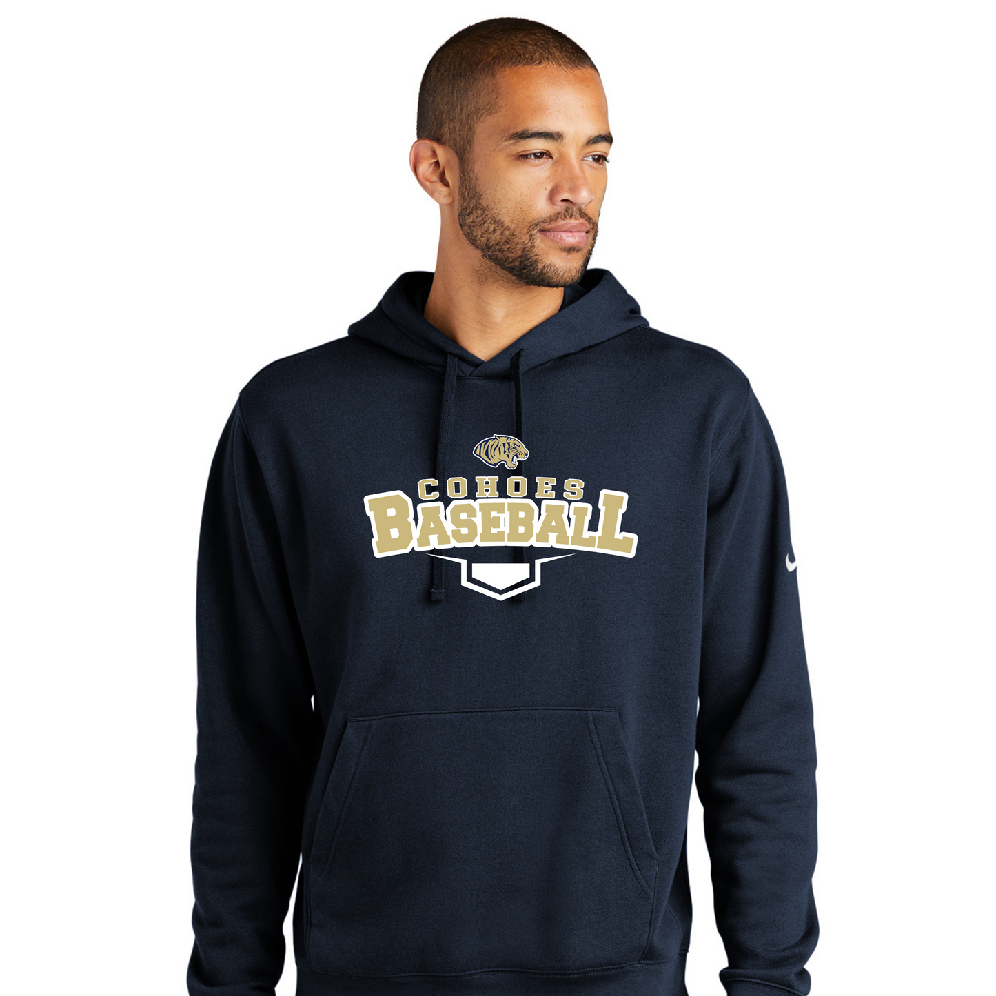 Unisex Cohoes Tigers Baseball Nike Club Fleece Pullover Hoodie