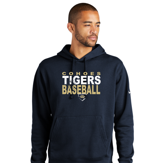Unisex Cohoes Tigers Baseball Nike Club Fleece Pullover Hoodie