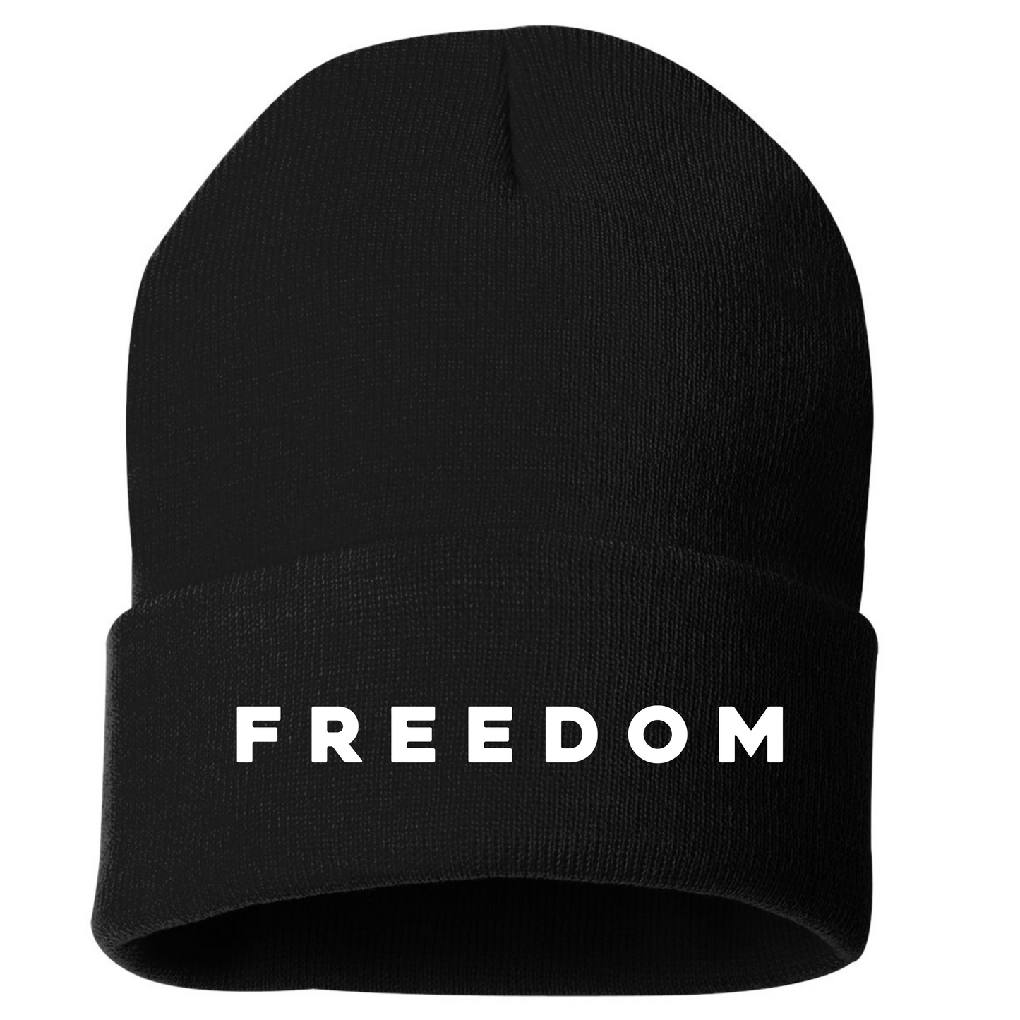 Embroidered Charlie Kirk FREEDOM Cuffed Beanie