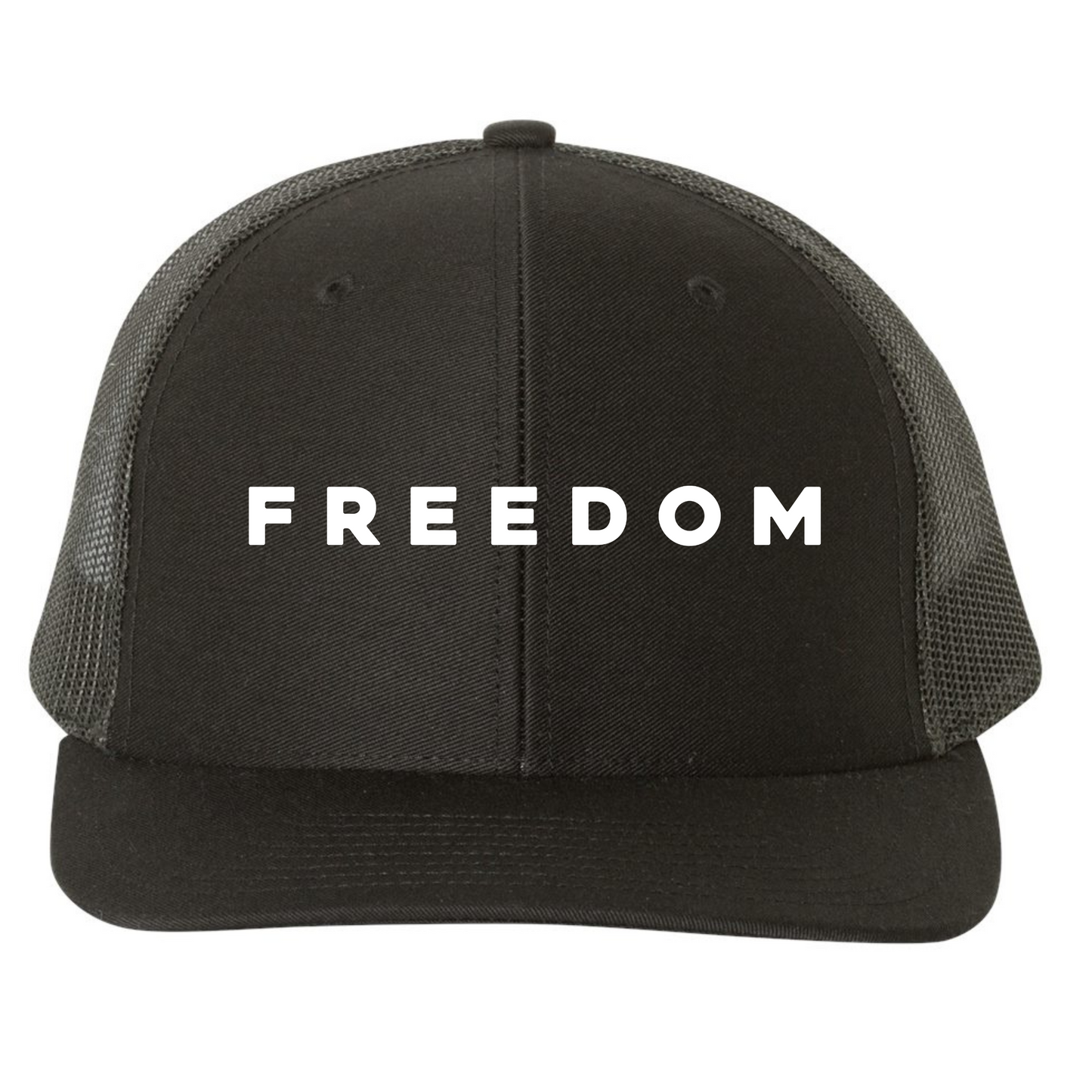 Embroidered Charlie Kirk FREEDOM Richardson Trucker Hat