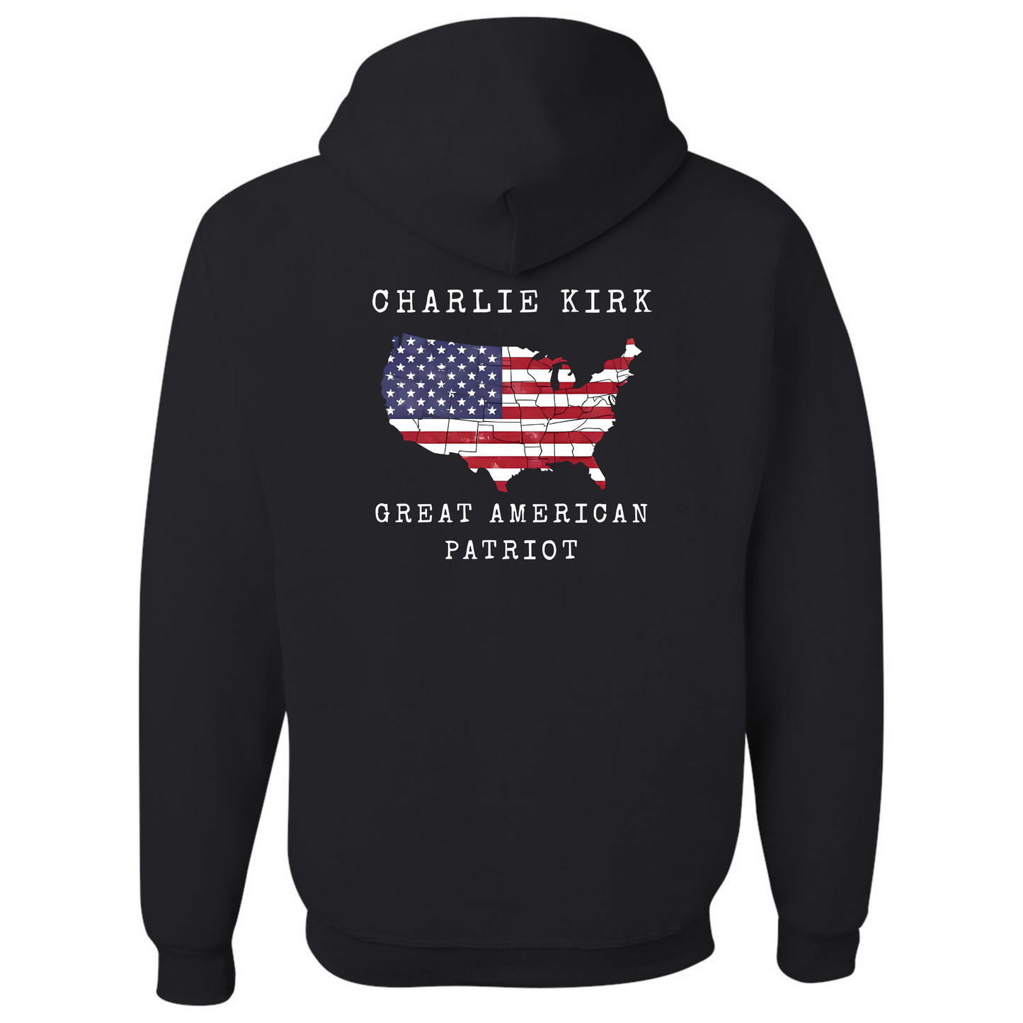 Charlie Kirk Great American Patriot T Shirt Long Sleeve or Hoodie