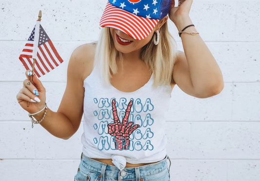 Merica Peace Skelly