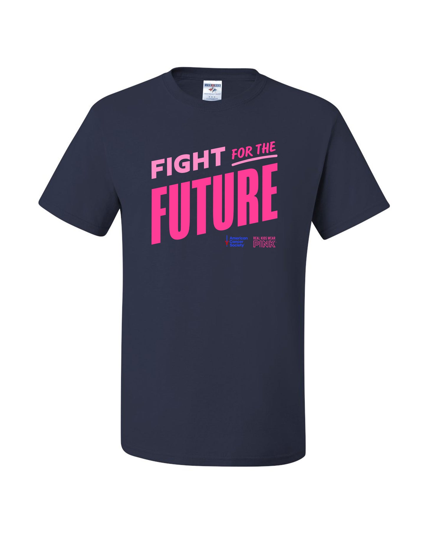 Unisex Real Kids Wear Pink Fight for the Future T Shirt