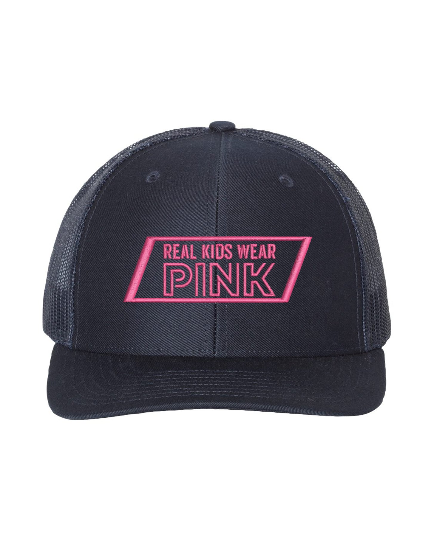 Real Kids Wear Pink Fight for the Future Embroidered Richardson Trucker Cap