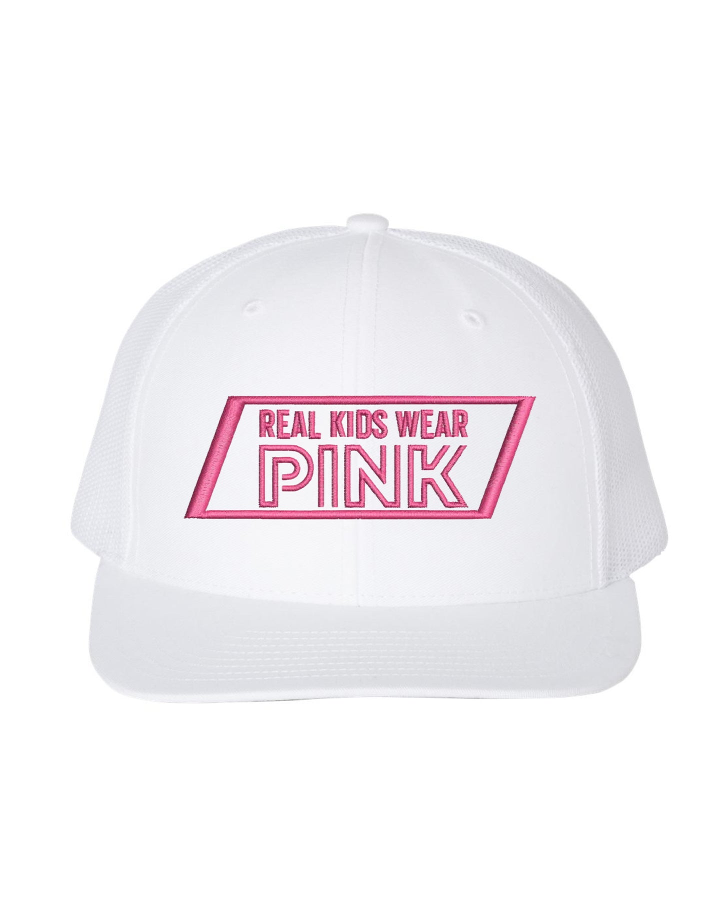 Real Kids Wear Pink Fight for the Future Embroidered Richardson Trucker Cap