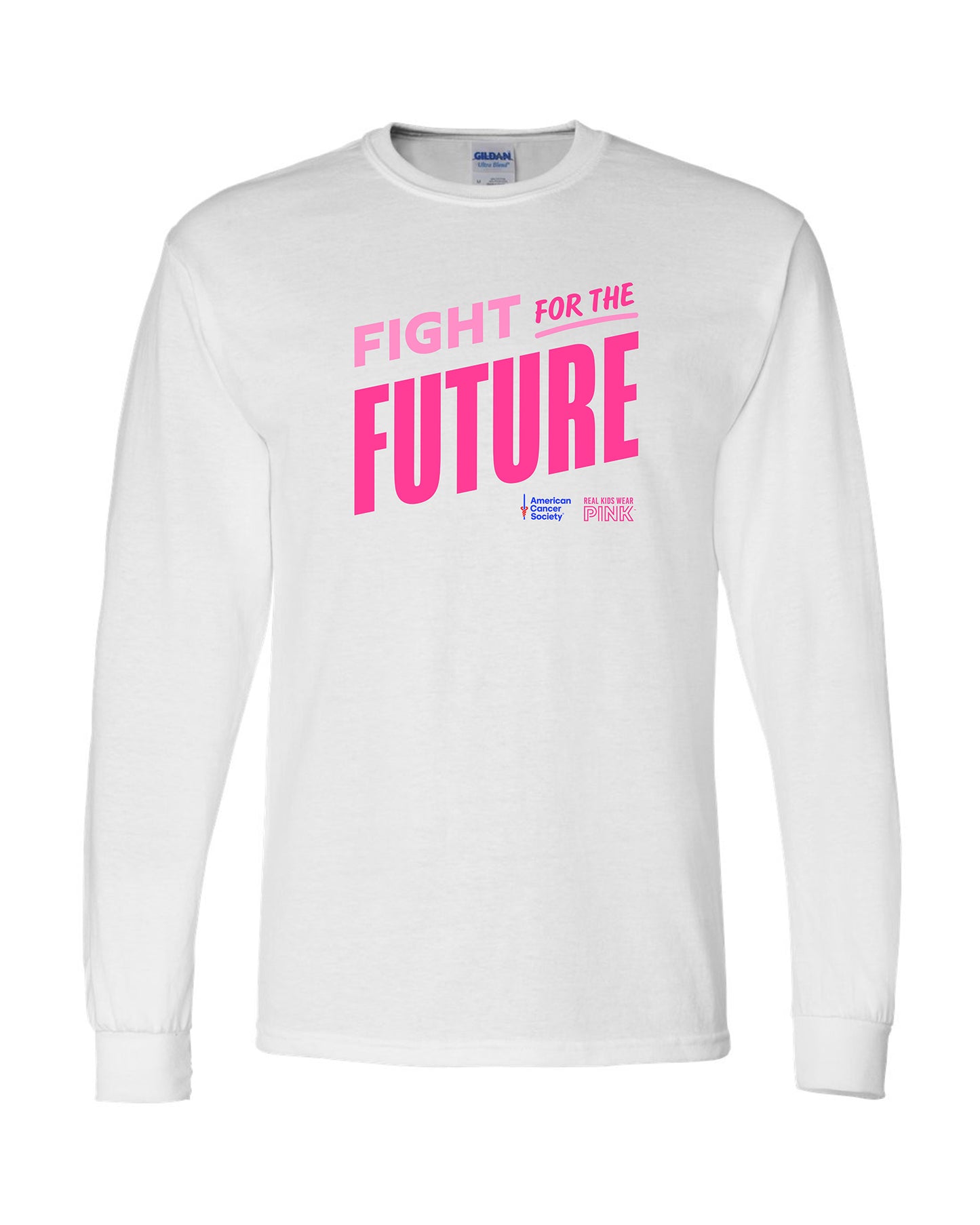 Unisex Real Kids Wear Pink Fight for the Future Long Sleeve T Shirt