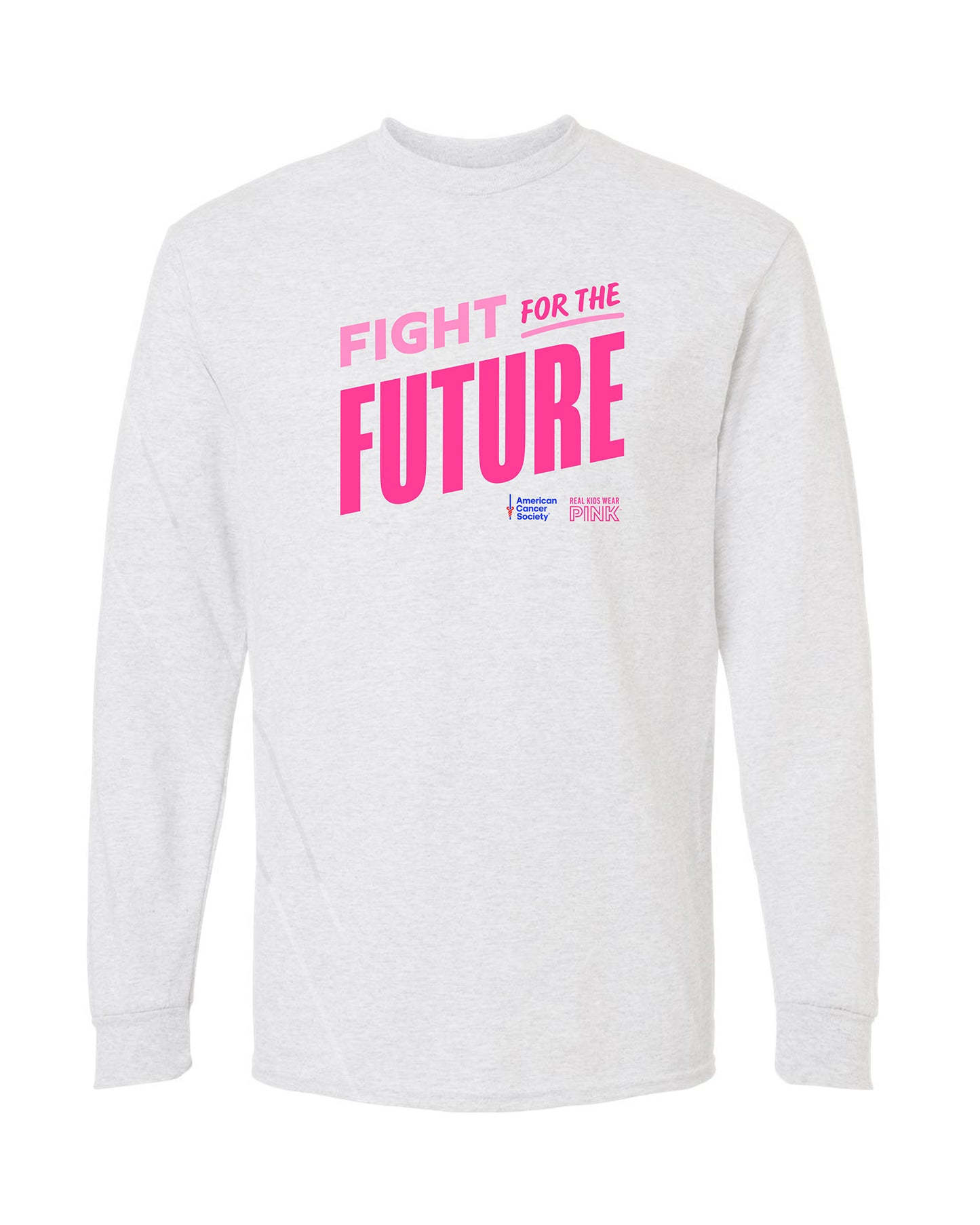 Unisex Real Kids Wear Pink Fight for the Future Long Sleeve T Shirt