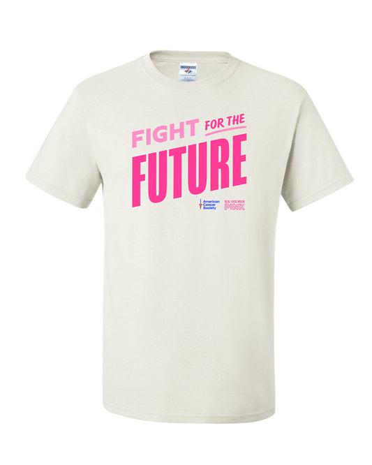 Unisex Real Kids Wear Pink Fight for the Future T Shirt