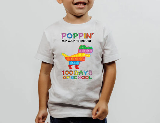 "Poppin' my way through" Dinosaur 100 Days