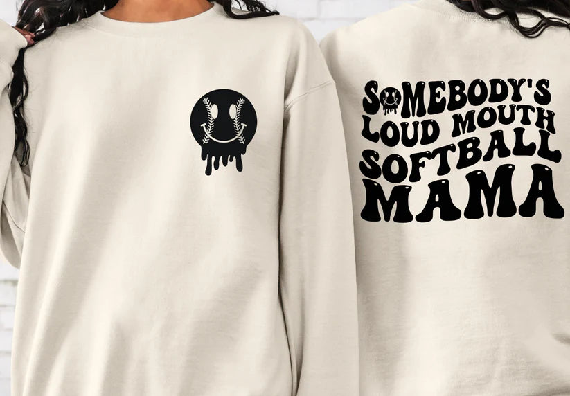 Loud Mouth Softball Mama