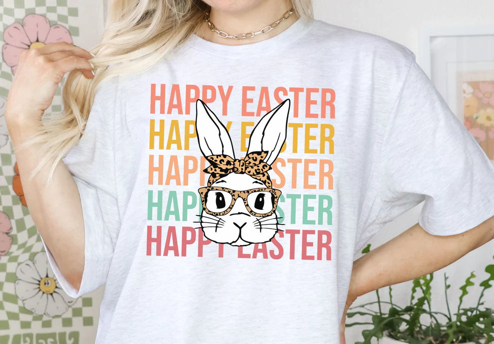 Happy Easter Leopard Bunny