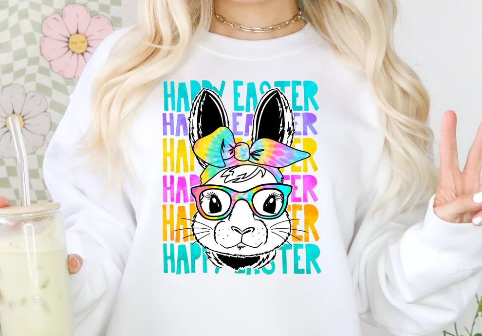 Happy Easter Bunny Tie Dye