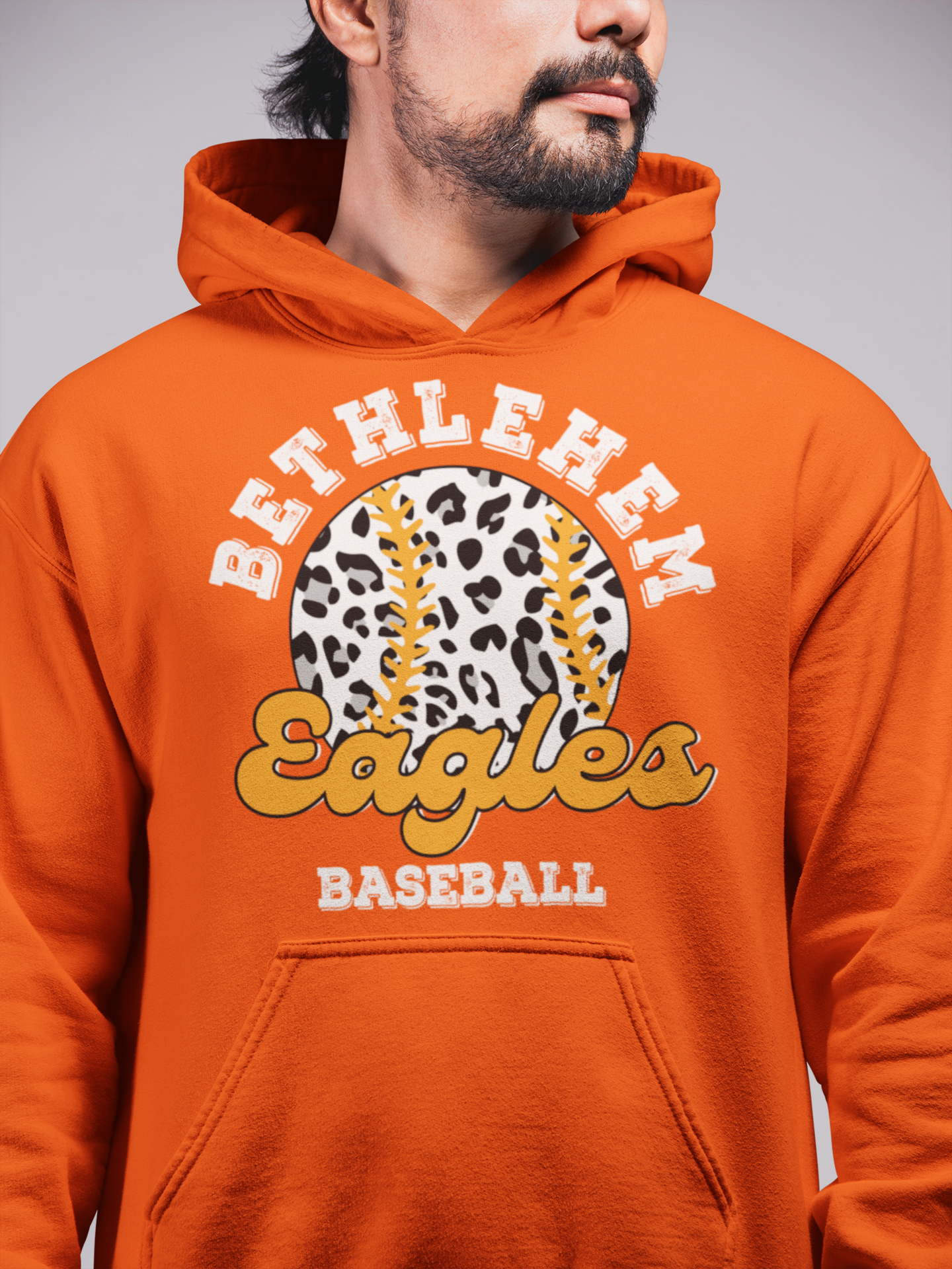 Bethlehem Eagles Baseball Leopard Hoodie