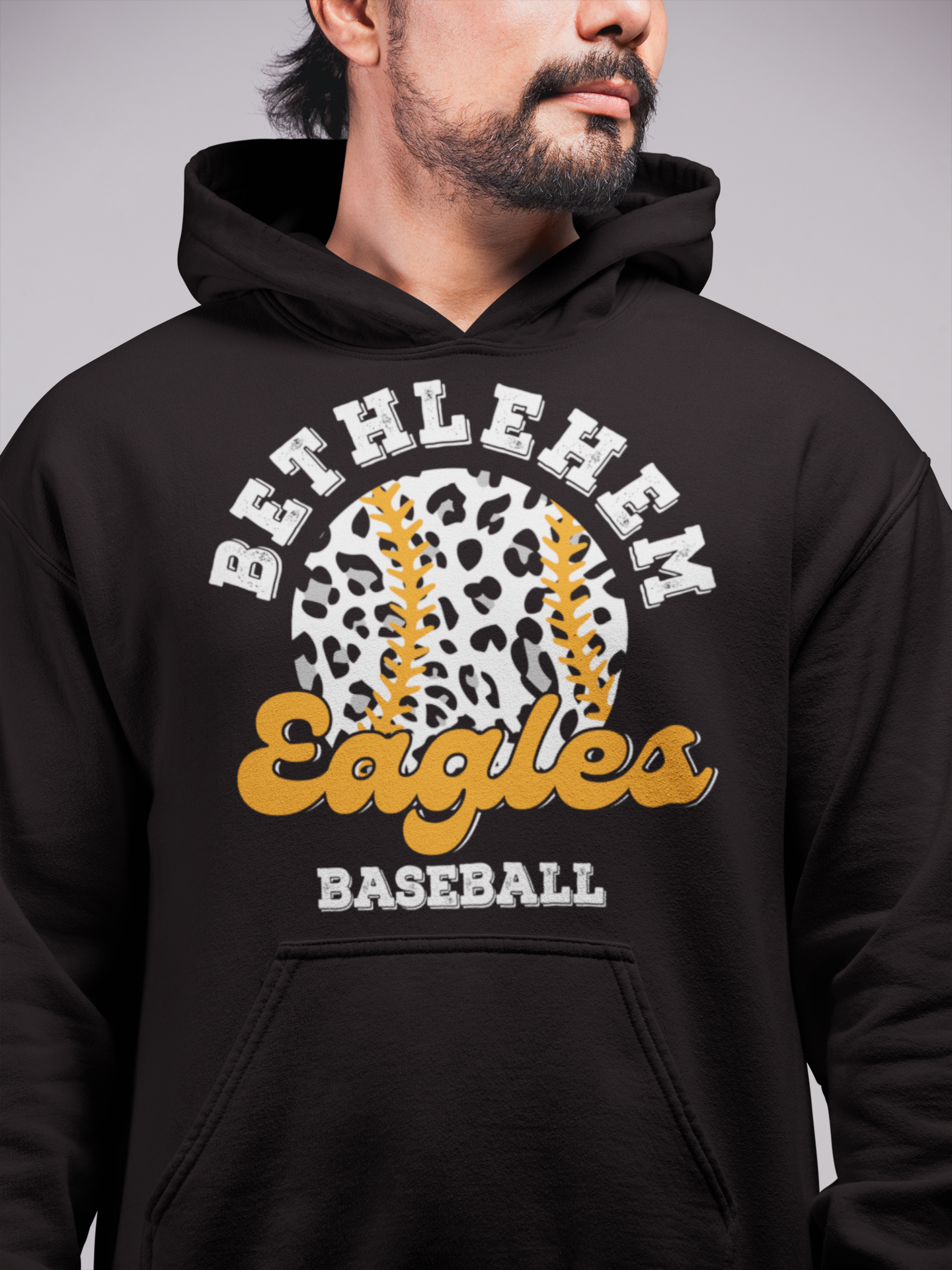 Bethlehem Eagles Baseball Leopard Hoodie