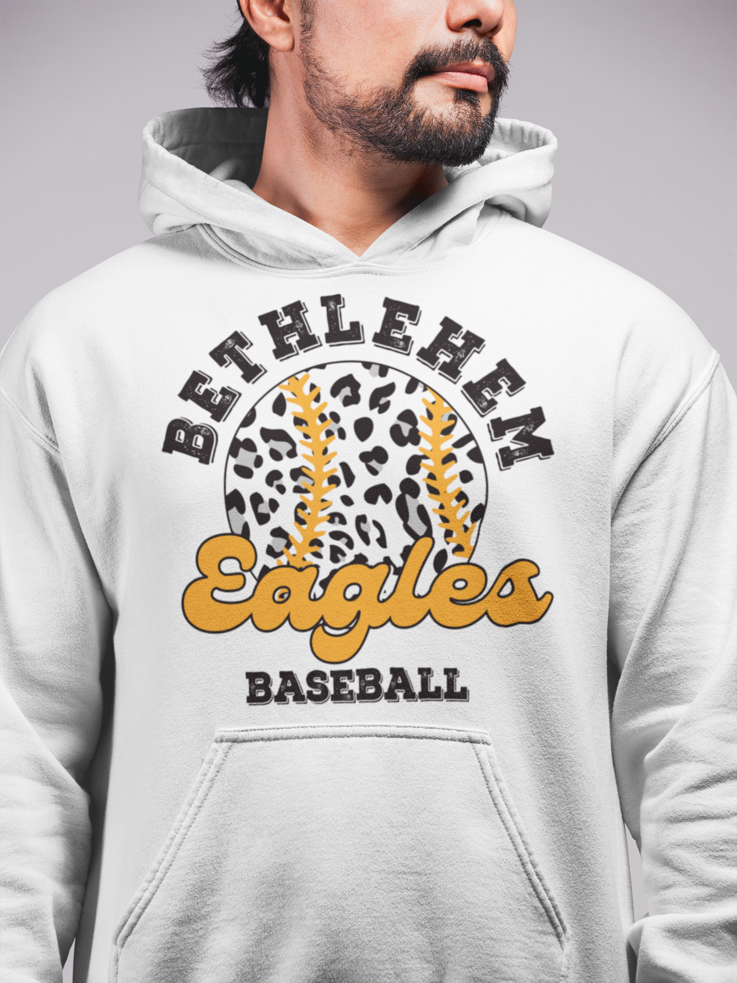 Bethlehem Eagles Baseball Leopard Hoodie