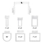 6-in-1 Magnetic Quick Frame Hoop Kit for Embroidery Machines