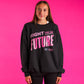 Unisex Real Kids Wear Pink Fight for the Future Crewneck Sweatshirt