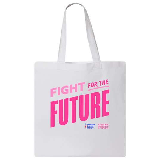 Real Kids Wear Pink Fight for the Future Canvas Tote Bag