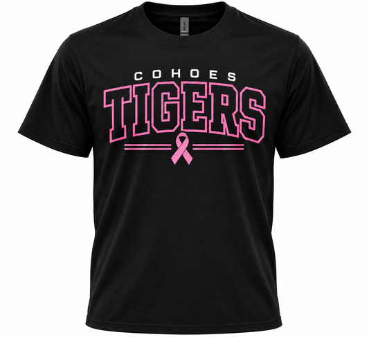 2026 Cohoes Tigers Breast Cancer T Shirt, Crewneck, Hoodie
