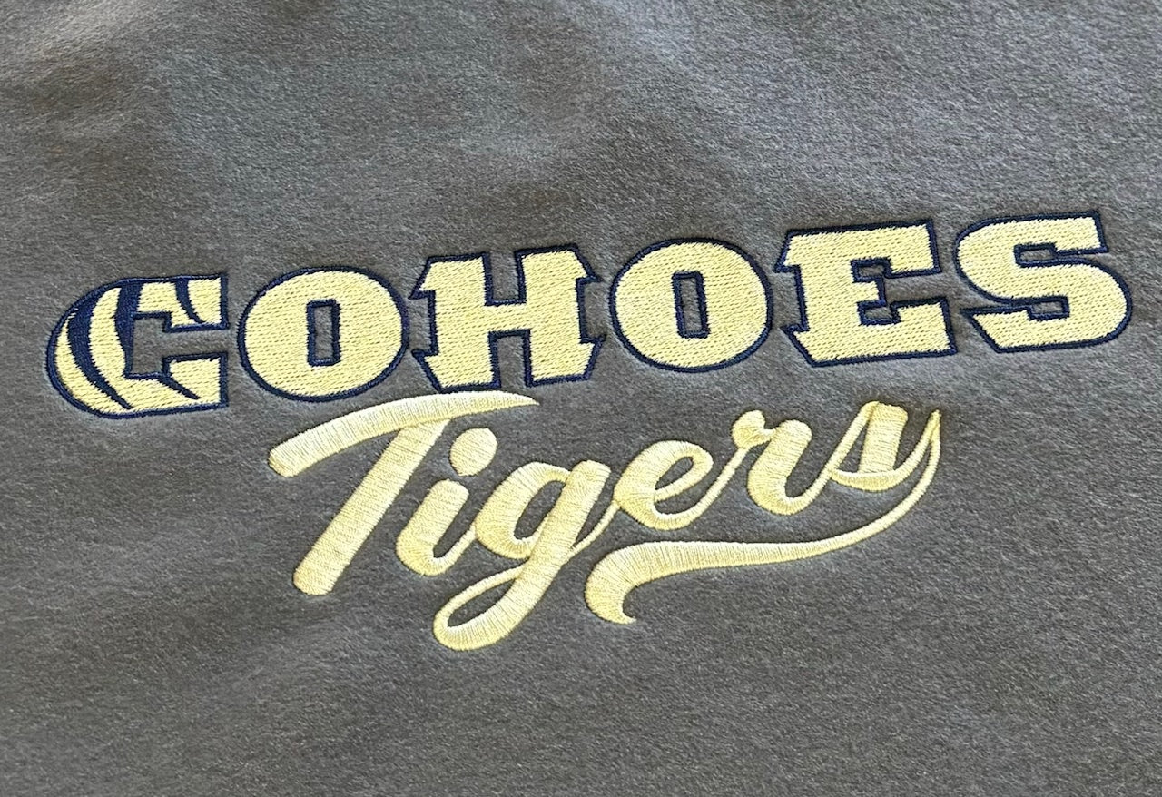Cohoes Tigers  Embroidered Fleece Blanket