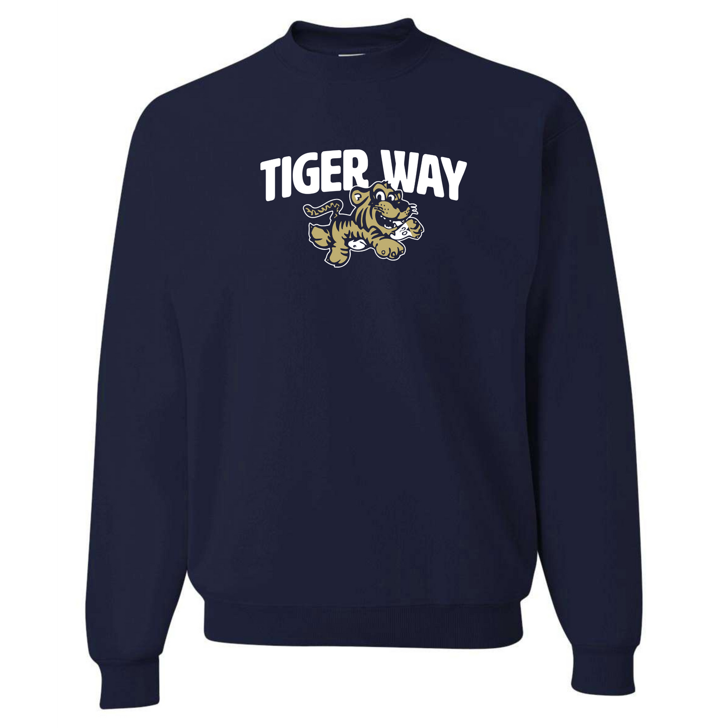 Cohoes Tiger Way T Shirt Long Sleeve Crewneck Hoodie