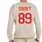 Cheifs Unisex Crewneck Swift 89 Front and Back