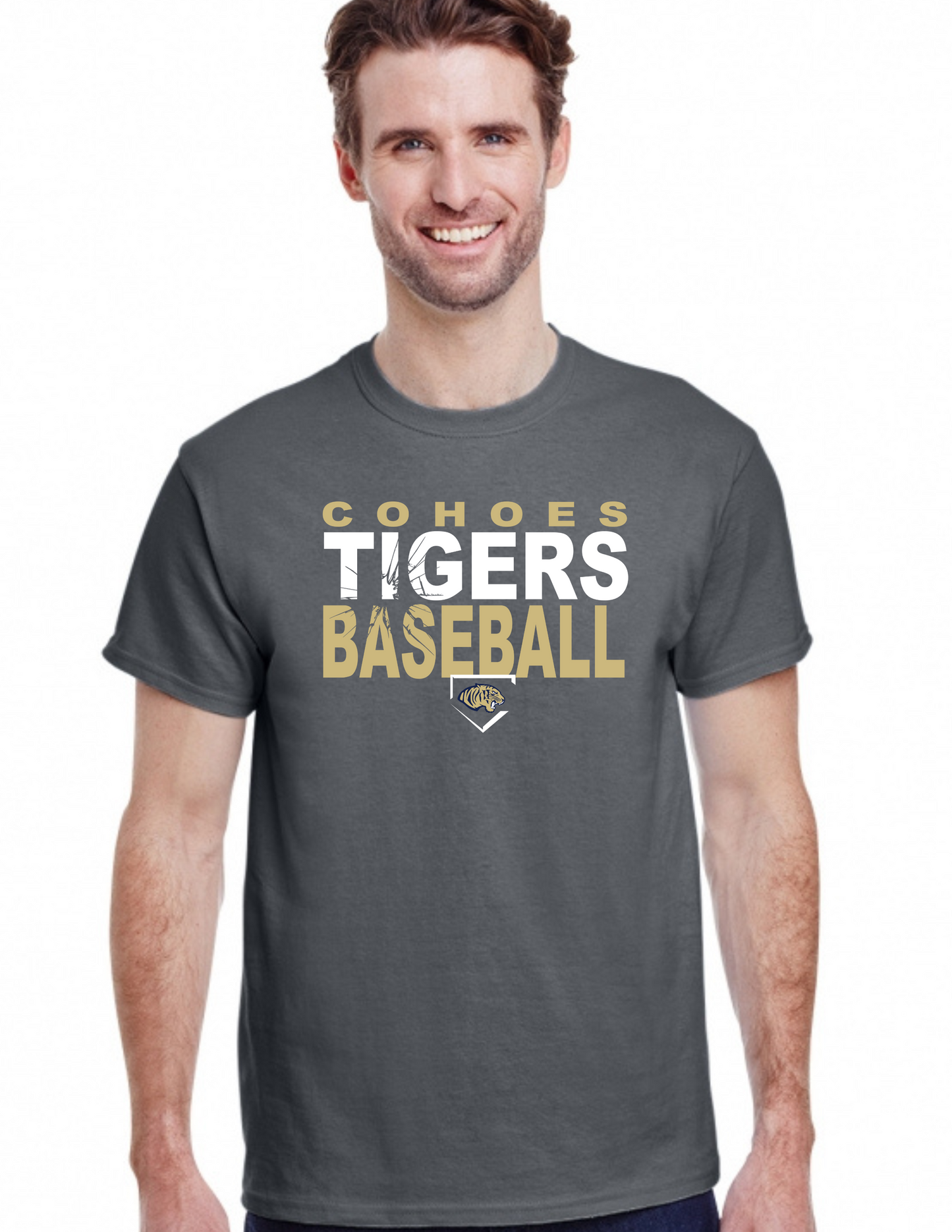 Cohoes Tigers Baseball Broken Glass T Shirt