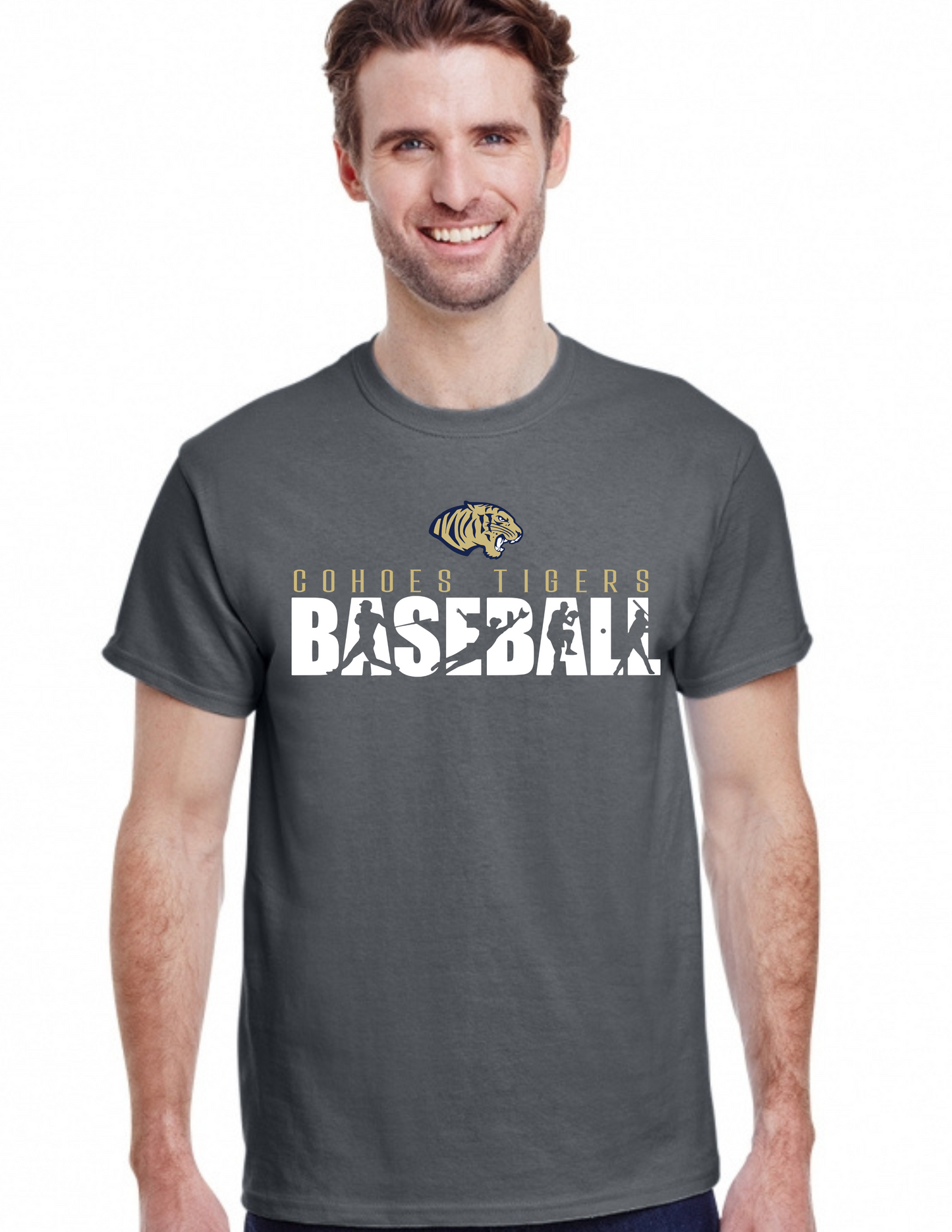 Cohoes Tigers Baseball Shadow Players T Shirt