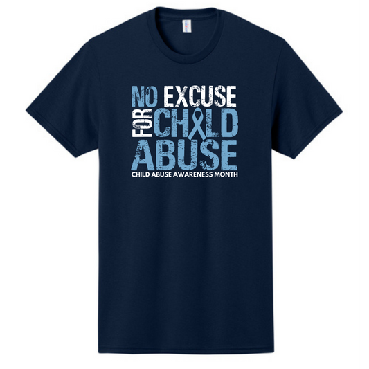 No Excuse For Child Abuse Awareness Apparel