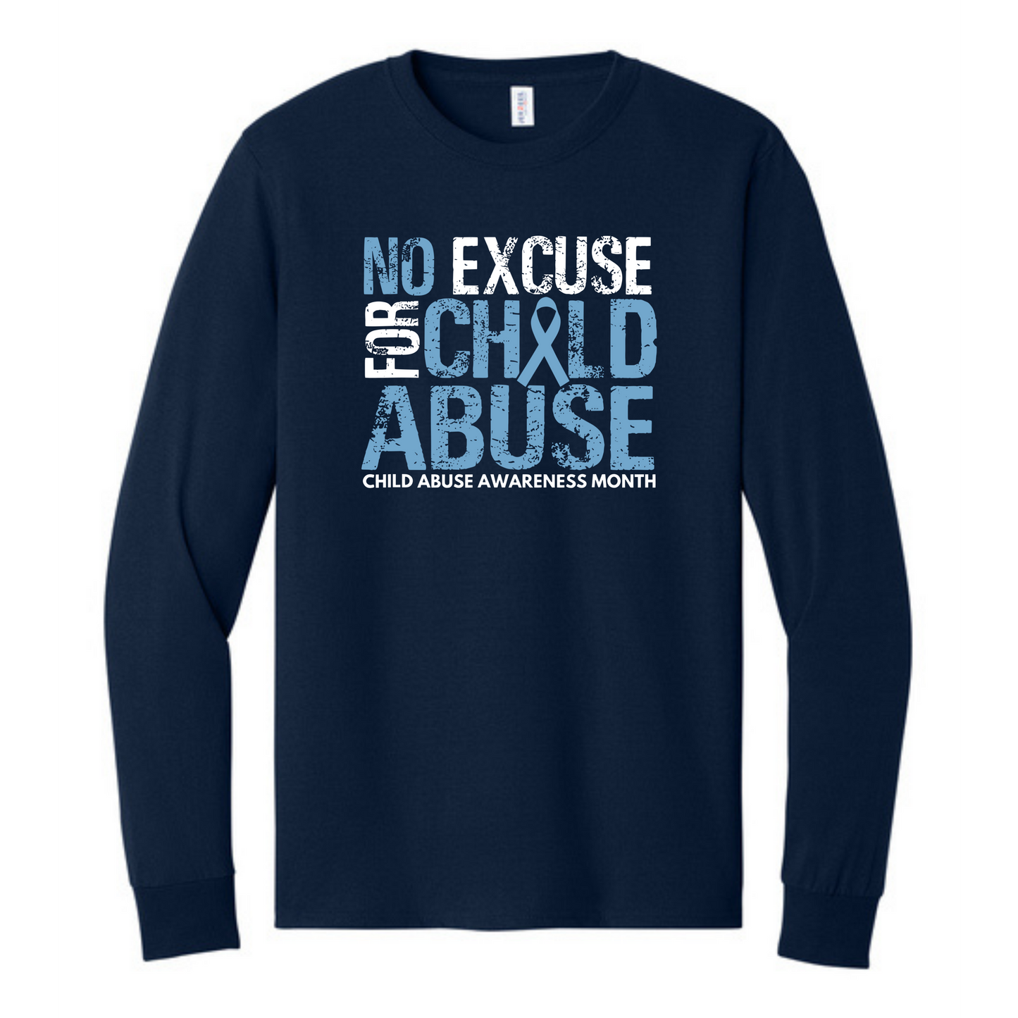 No Excuse For Child Abuse Awareness Apparel