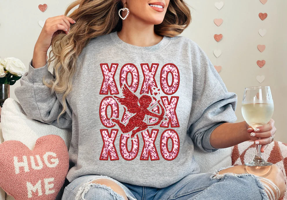 XOXO Faux Embroidery