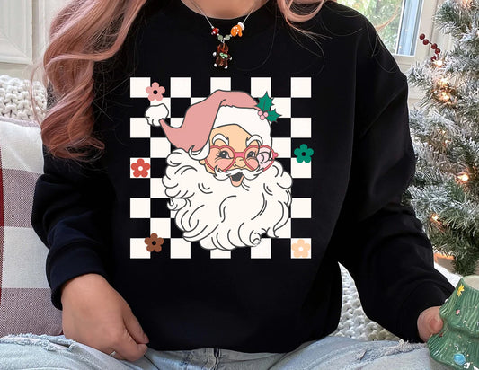 Santa Checkered (white)