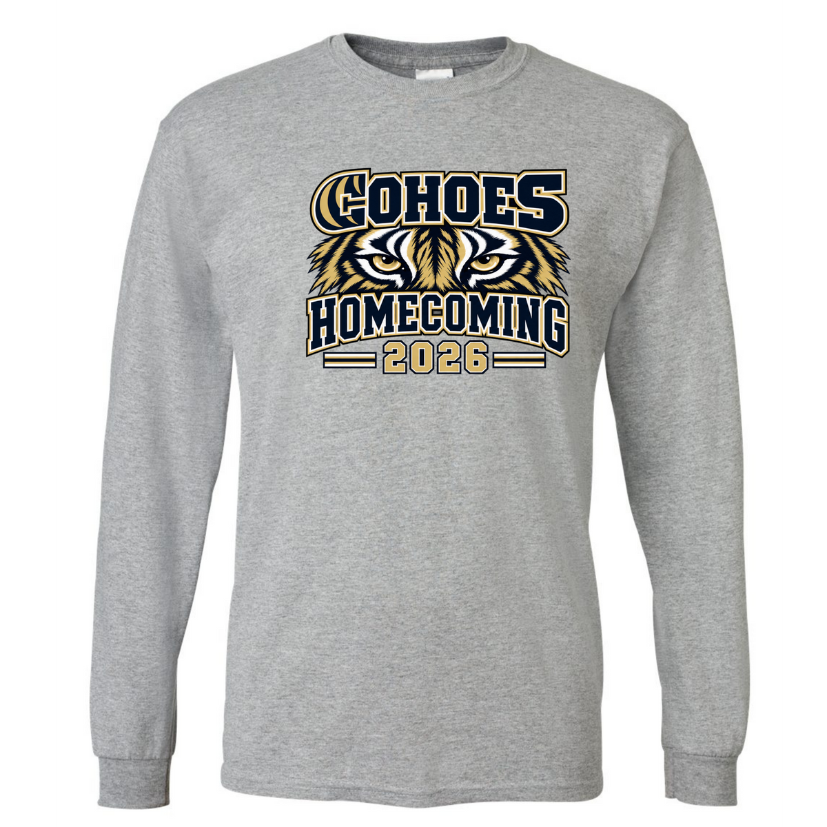 Cohoes Tigers Homecoming 2026 T Shirt/Long Sleeve/Crew/Hoodie